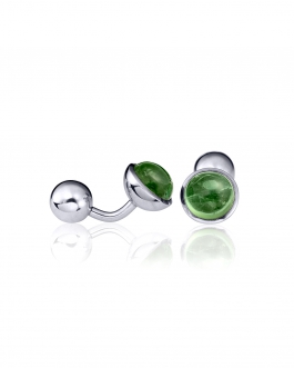 Green Tourmaline Cufflinks - Aldenhoff Men 