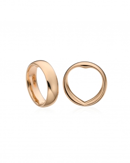 Heart Red - Wedding Rings